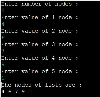 Create Display Circular Singly Linked List