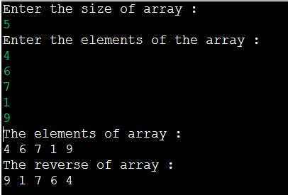 Reverse Array Using Stack